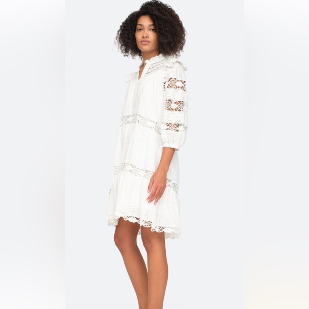 Sea New York Lea Mini Dress in White - Size 4